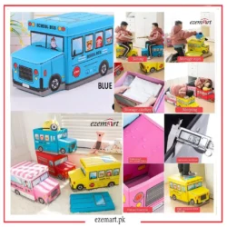 Foldable Bus Storage Box With Lid
