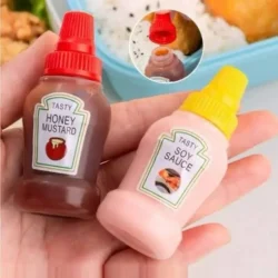 Mini Plastic Squeeze Bottle Pack Of 2