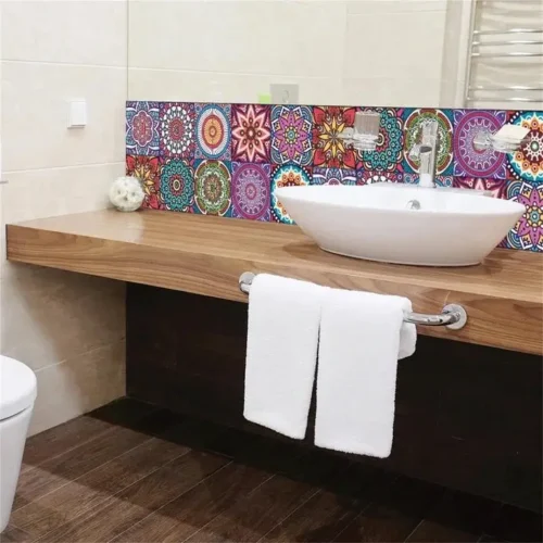 12-Pcs Tile Stickers for Home Decor for Walls Self Adhesive - Image 2