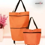 Folding Shopping Pull Cart Trolley Bag With Wheels Foldable Shopping Bags