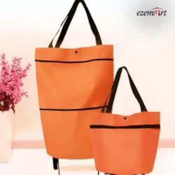 Folding Shopping Pull Cart Trolley Bag With Wheels Foldable Shopping Bags