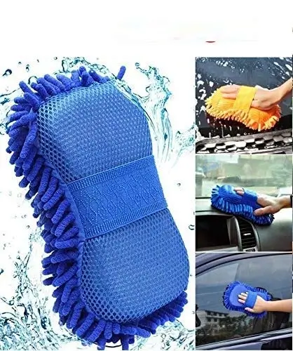 Ultra Fine Fiber Car Wash Sponge Cleaning Car Care Brush Washing Gloves