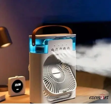 Air Cooling Fan With Humidifier Portable