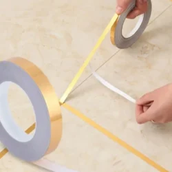 Tile Sticking Golden Tape