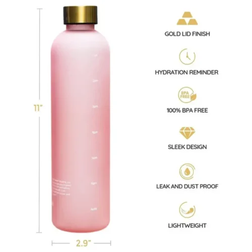 1 Litre Motivational Water Bottle