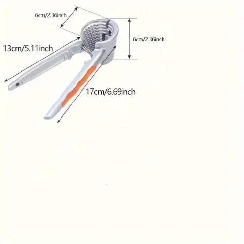 Multi-Functional Nut & Dried Fruit Shell Opener - Heavy-Duty Aluminum Walnut Cracker