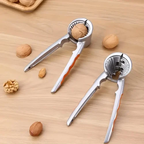 Multi-Functional Nut & Dried Fruit Shell Opener - Heavy-Duty Aluminum Walnut Cracker