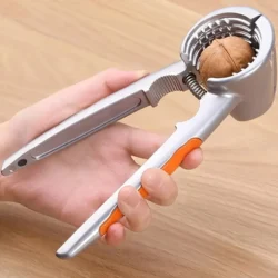 Multi-Functional Nut & Dried Fruit Shell Opener - Heavy-Duty Aluminum Walnut Cracker