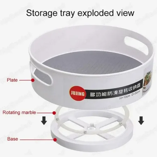 2 Pack Plastic Lazy Susan