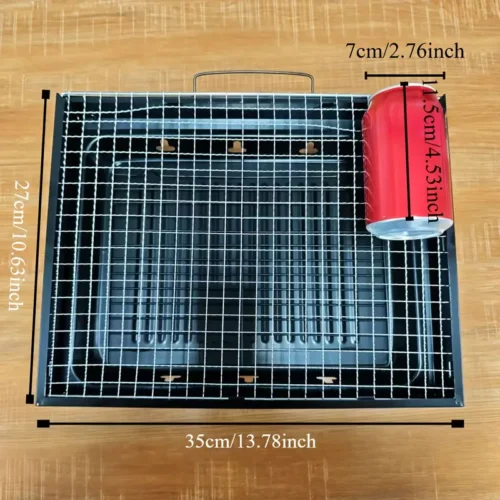 Compact Foldable BBQ Grill Space Saver