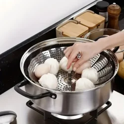 Expandable Stainless Steel Steamer Basket