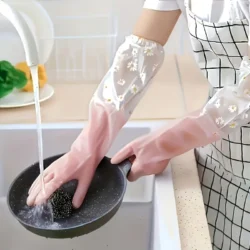 Long Sleeve PVC Cleaning Gloves