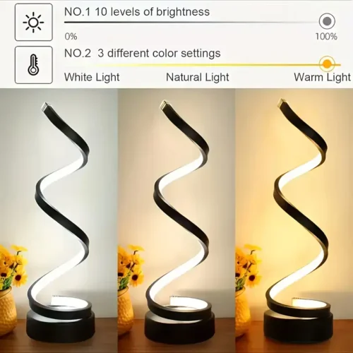 Spiral LED Table Lamps
