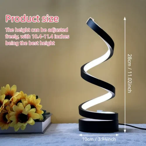 Spiral LED Table Lamps