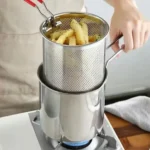 Stainless Steel Deep Fryer With Frying Basket,
