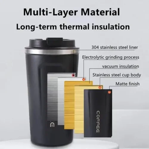 Stainless Steel Travel Insulation Hot n Cold Coffee Mug 500ML
