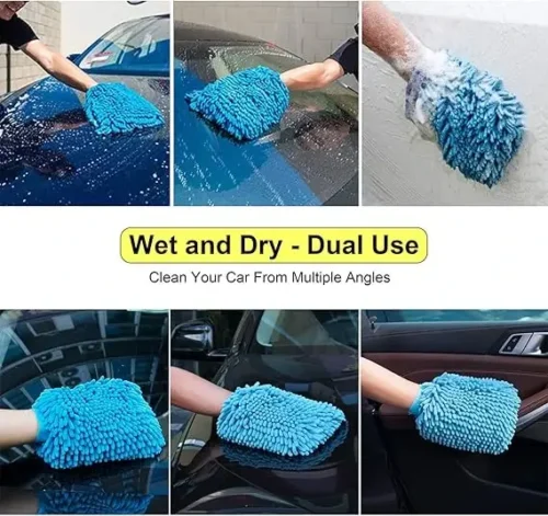 Microfiber Car Gloves Sponge in pakistan