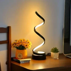 spiral bed lamp