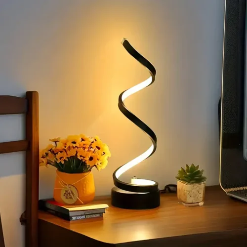 spiral bed lamp