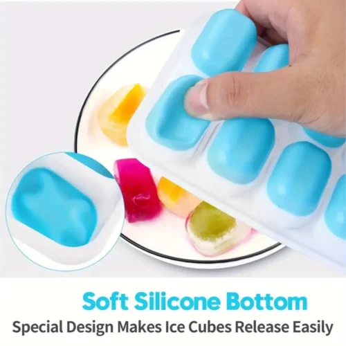 14-Grid Silicone Ice Cube Tray