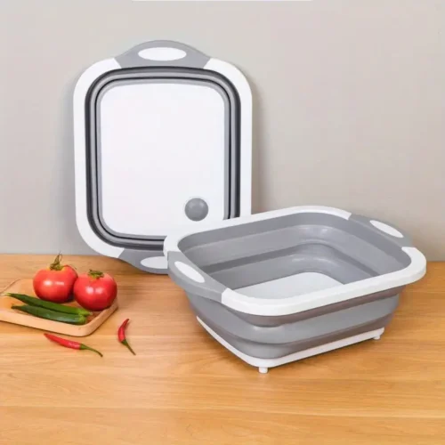 3-in-1 Foldable Cutting Board with Sink & Storage Container Portable Kitchen Sink