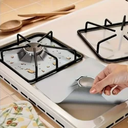 4pcs Reusable Non-Stick Gas Stove Burner Covers