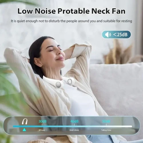 Portable Rechargeable Neck Fan