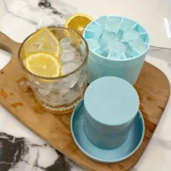 Silicone Ice Cube Tray Food Grade Round Cylinder Ice