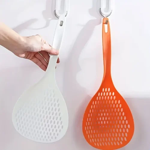 Strainer Spoon Colander with Long Non-Slip Handle
