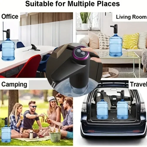 USB Rechargeable Electric Water Bottle Pumps