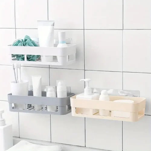 Wall-Mounted Bathroom Storage Racks