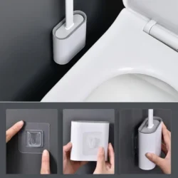 Waterproof Silicone Toilet Brushes adhesive