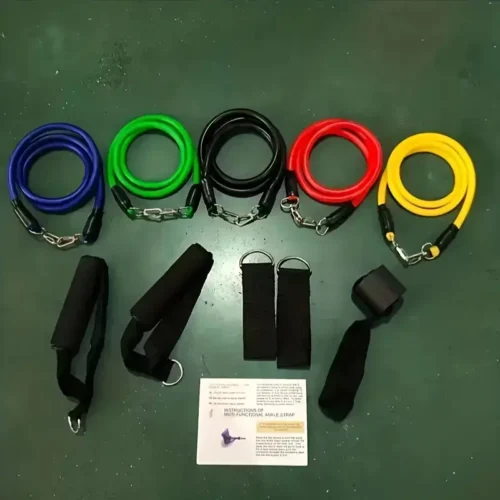 11pcs Fitness Resistance Band Set Full Body Workout