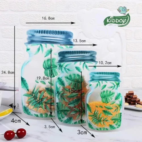 Proof Zip-Lock Food Storage Bags for Travel