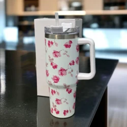 Rose Flower print Tumbler