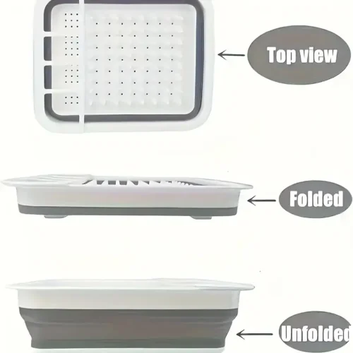 Folding Drainer Storage Bowl Rack