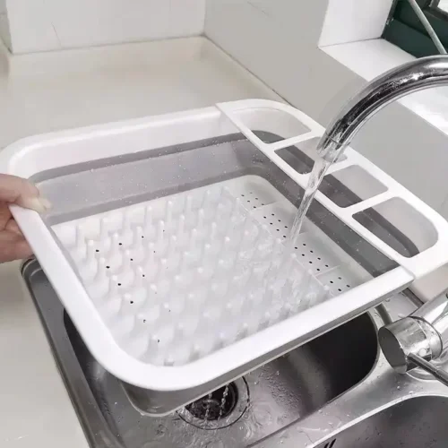 Folding Drainer Storage Bowl Rack