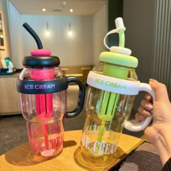 travel water bottle with straw