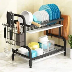 2 Layer Multi-Tiered Dish Rack
