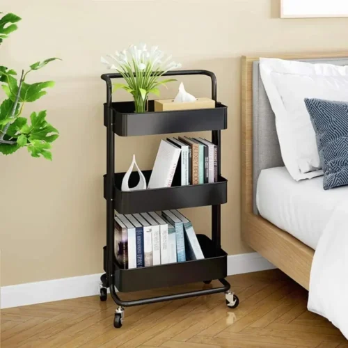 3 tier trolley storage rack