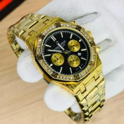 Golden-Chain-Black-Dial